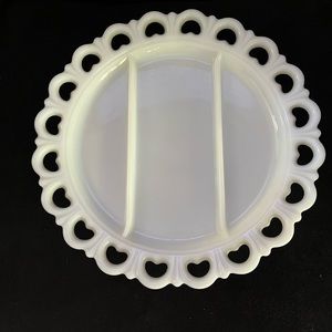 Anchor Hocking Vintage Milk Glass Serving Tray